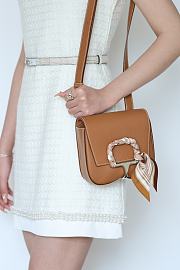 Colestore Hermes Della Cavalleria Mini Bag in Caramel Sliver Hardware - 5