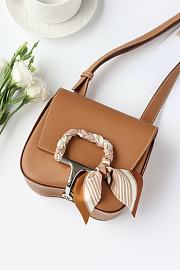 Colestore Hermes Della Cavalleria Mini Bag in Caramel Sliver Hardware - 3