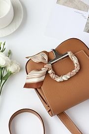 Colestore Hermes Della Cavalleria Mini Bag in Caramel Sliver Hardware - 2