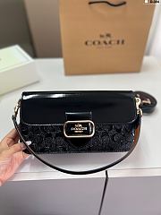 Colestore Coach Morgan Shoulder Bag In Signature Leather in Black 26x12cm - 6