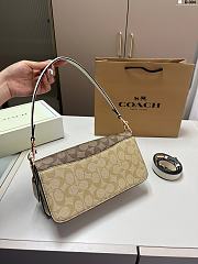 Colestore Coach Morgan Shoulder Bag In Blocked Signature Canvas 26x12cm - 3