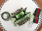 Colestore Gucci Diana Python Small Tote Bag Gradient Green 20x16x10cm - 6