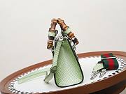 Colestore Gucci Diana Python Small Tote Bag Gradient Green 20x16x10cm - 5