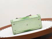 Colestore Gucci Diana Python Small Tote Bag Gradient Green 20x16x10cm - 2