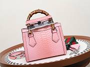Colestore Gucci Diana Python Small Tote Bag Pastel Pink 20x16x10cm - 4