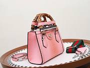 Colestore Gucci Diana Python Small Tote Bag Pastel Pink 20x16x10cm - 3