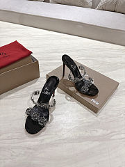 Colestore Christian Louboutin JUST QUEEN Crystal High-Heeled Sandals in Black - 2