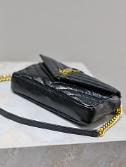 Colestore YSL College Mini In Shiny Leather Black 20×13×3cm - 5