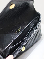 Colestore YSL College Mini In Shiny Leather Black 20×13×3cm - 3