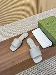 Colestore Gucci Sandals Slide Gray - 4