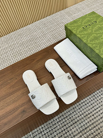 Colestore Gucci Sandals Slide White