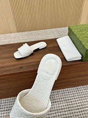 Colestore Gucci Sandals Slide White - 3