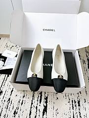 Colestore Chanel White Ballet Flats  - 1