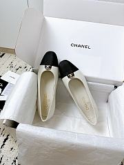 Colestore Chanel White Ballet Flats  - 5