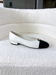 Colestore Chanel White Ballet Flats  - 4