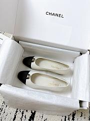 Colestore Chanel White Ballet Flats  - 2