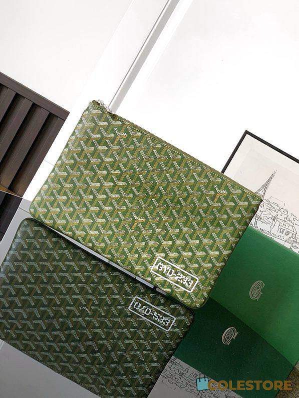 Colestore Goyard Sénat MM Pouch Khaki 30x0.6x20cm - 1