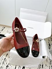 Colestore Chanel 25A Ballet Flats Red - 6