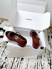 Colestore Chanel 25A Ballet Flats Red - 5