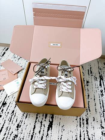 Colestore Miu Miu Canvas Sneaker Brown