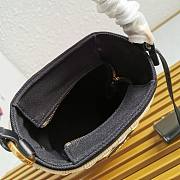Colestore Prada Wicker And Canvas Bag 18x19x11cm - 2