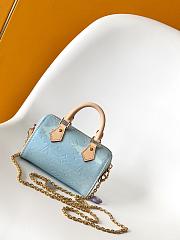 Colestore Louis Vuitton Nano Speedy Baby Blue 16x10x7.5cm - 4