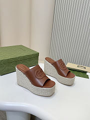 Colestore Gucci Women's Interlocking G Sandal in Brown - 4