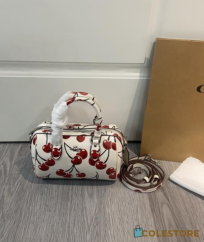 Colestore Coach Mini Rowan Crossbody Bag With Cherry Print 18x14x8cm - 1