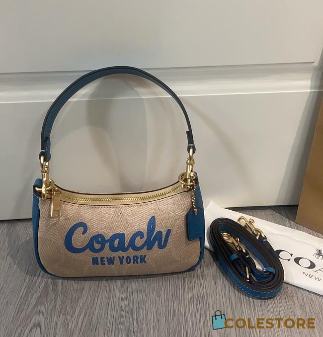Colestore Coach Teri Mini Crossbody Bag in Signature Canvas with Coach Artwork 20x12x7cm - 1
