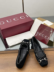 Colestore Gucci Horsebit Ballet Flat Black Oginal GG Canvas - 2
