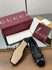 Colestore Gucci Horsebit Ballet Flat Black Oginal GG Canvas - 3