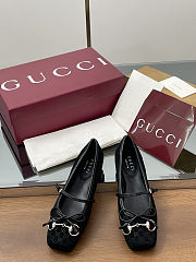 Colestore Gucci Horsebit Ballet Flat Black Oginal GG Canvas - 4
