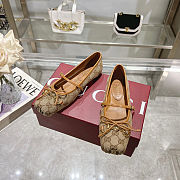 Colestore Gucci Horsebit Ballet Flat Brown Oginal GG Canvas  - 3