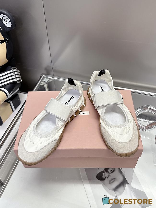 Colestore Miu Miu Tyre Ballerina Shoes Neutral - 1