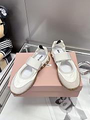 Colestore Miu Miu Tyre Ballerina Shoes Neutral - 1