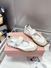 Colestore Miu Miu Tyre Ballerina Shoes Neutral - 5