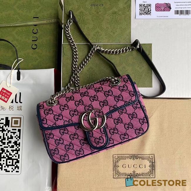 Colestore Gucci GG Canvas GG Marmont crossbody bag 22x13x6cm - 1