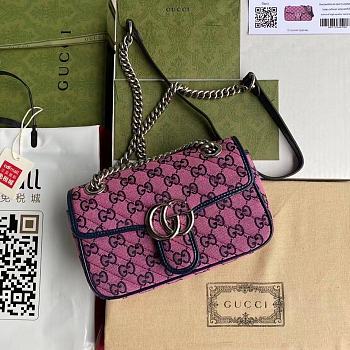 Colestore Gucci GG Canvas GG Marmont crossbody bag 22x13x6cm