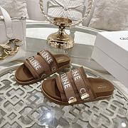 Colestore Celine Trendy Triomphe Webbing Logo Slides/Sandals - 2