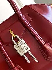 Colestore Givenchy Women's Mini Antigona Lock Red Bag In Box Leather 22x18x13cm - 4