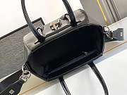 Colestore Givenchy Women's Mini Antigona Lock Black x Sliver Hardware Bag In Box Leather 22x18x13cm - 5