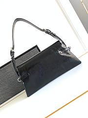 Colestore Givenchy Women's P'tit Voyou Black Bag in Laminated Leather 32x15x9.5cm - 6