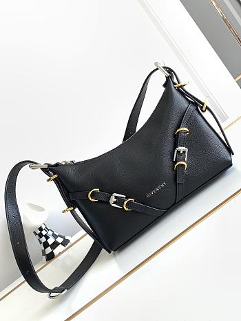 Colestore Givenchy Mini Voyou Leather Bag - Black 24x18x3.5cm
