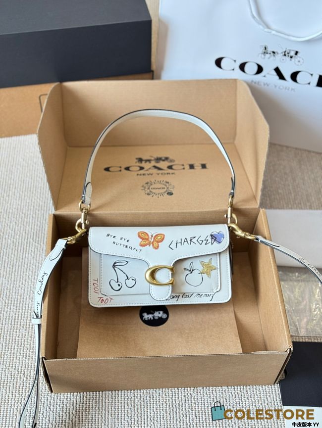 Colestore Coach Tabby Shoulder Bag 20 With Sketch Print 20x13cm - 1