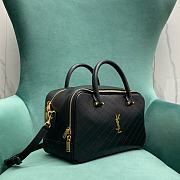 Colestore YSL Saint Laurent Lyia Zip-up Duffle Bag in Black 31x13x16cm - 5