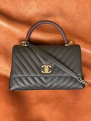 Colestore Chanel Mini Coco Handle Bag in Black 28cm - 1