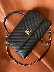 Colestore Chanel Mini Coco Handle Bag in Black 28cm - 4