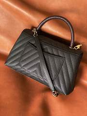 Colestore Chanel Mini Coco Handle Bag in Black 28cm - 2