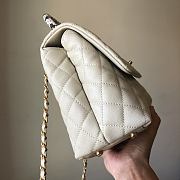 Colestore Chanel Mini Coco Handle Bag in White 28cm - 3