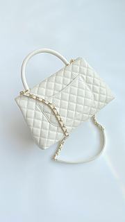 Colestore Chanel Coco Handle Top Flap Bag Caviar Leather size 28cm - 5